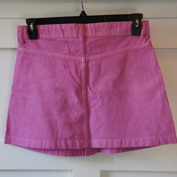 Free People, Ray Cord Mini Wide Tooth Corduroy Skirt, Pink Frosting, Purple - Picture 3 of 6
